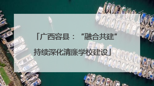 广西容县：“融合共建”持续深化清廉学校建设