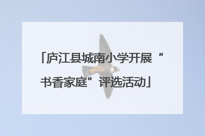 庐江县城南小学开展“书香家庭”评选活动