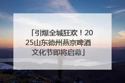引爆全城狂欢！2025山东德州燕京啤酒文化节即将启幕