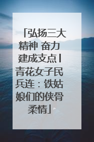 弘扬三大精神 奋力建成支点│青花女子民兵连：铁姑娘们的侠骨柔情