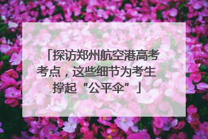 探访郑州航空港高考考点，这些细节为考生撑起“公平伞”