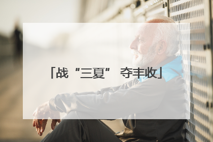 战“三夏” 夺丰收