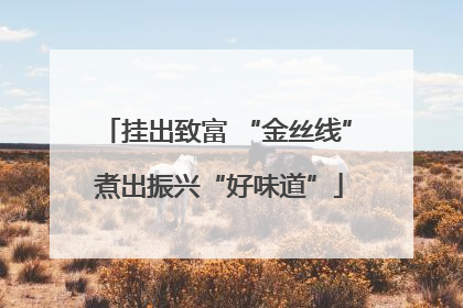 挂出致富 “金丝线” 煮出振兴“好味道”