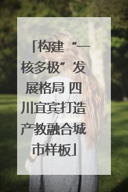 构建“一核多极”发展格局 四川宜宾打造产教融合城市样板