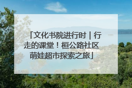 文化书院进行时｜行走的课堂！桓公路社区萌娃超市探索之旅