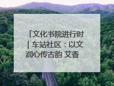 文化书院进行时｜车站社区：以文润心传古韵 艾香氤氲睦邻情