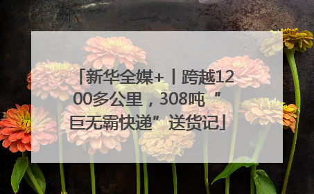 新华全媒+丨跨越1200多公里，308吨“巨无霸快递”送货记