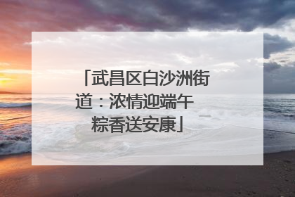 武昌区白沙洲街道：浓情迎端午 粽香送安康