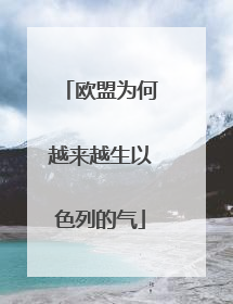 欧盟为何越来越生以色列的气