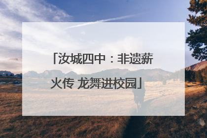 汝城四中：非遗薪火传 龙舞进校园