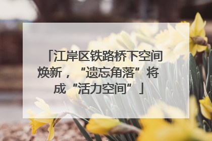 江岸区铁路桥下空间焕新，“遗忘角落”将成“活力空间”