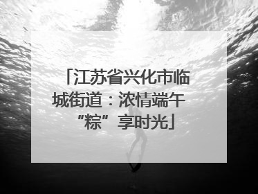 江苏省兴化市临城街道：浓情端午 “粽”享时光