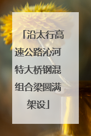 沿太行高速公路沁河特大桥钢混组合梁圆满架设