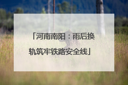 河南南阳：雨后换轨筑牢铁路安全线
