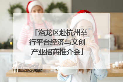 洛龙区赴杭州举行平台经济与文创产业招商推介会