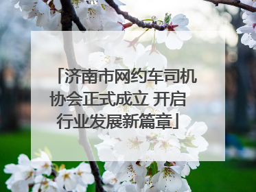 济南市网约车司机协会正式成立 开启行业发展新篇章