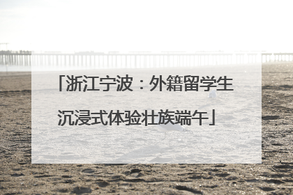 浙江宁波：外籍留学生沉浸式体验壮族端午