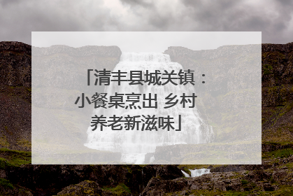 清丰县城关镇：小餐桌烹出 乡村养老新滋味
