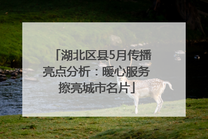 湖北区县5月传播亮点分析：暖心服务擦亮城市名片