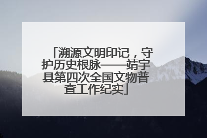 溯源文明印记，守护历史根脉——靖宇县第四次全国文物普查工作纪实