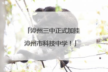 漳州三中正式加挂漳州市科技中学！