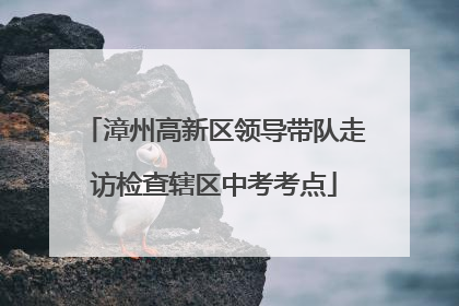 漳州高新区领导带队走访检查辖区中考考点