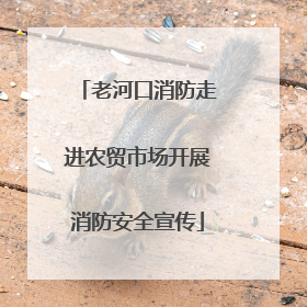 老河口消防走进农贸市场开展消防安全宣传