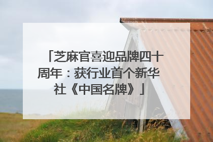 芝麻官喜迎品牌四十周年：获行业首个新华社《中国名牌》