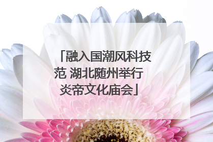 融入国潮风科技范 湖北随州举行炎帝文化庙会