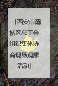 西安市灞桥区总工会组织集体协商现场观摩活动