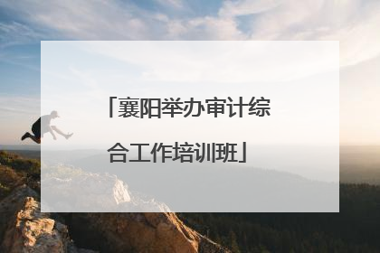 襄阳举办审计综合工作培训班