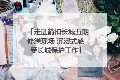 走进箭扣长城五期修缮现场 沉浸式感受长城保护工作