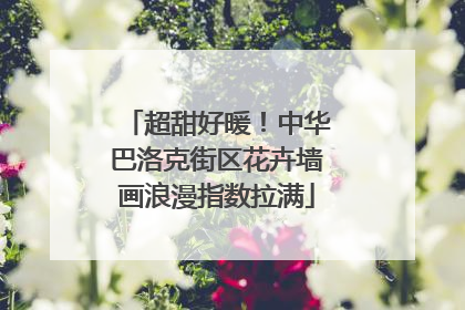 超甜好暖！中华巴洛克街区花卉墙画浪漫指数拉满