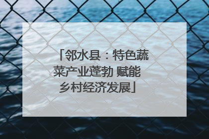 邻水县：特色蔬菜产业蓬勃 赋能乡村经济发展