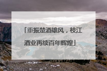 重振楚酒雄风，枝江酒业再续百年辉煌