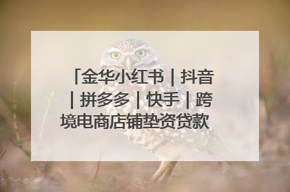 金华小红书｜抖音｜拼多多｜快手｜跨境电商店铺垫资贷款企业-漫商易