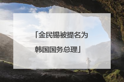 金民锡被提名为韩国国务总理
