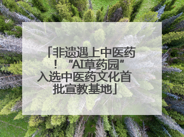 非遗遇上中医药！“AI草药园”入选中医药文化首批宣教基地