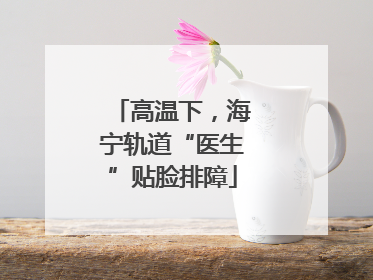高温下，海宁轨道“医生”贴脸排障