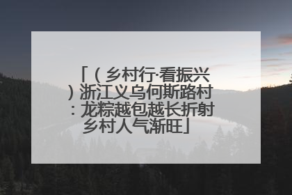（乡村行·看振兴）浙江义乌何斯路村：龙粽越包越长折射乡村人气渐旺