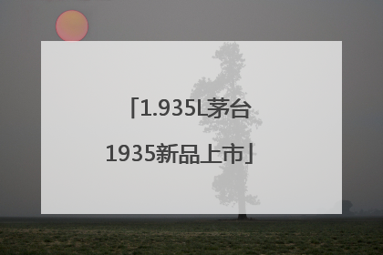 1.935L茅台1935新品上市