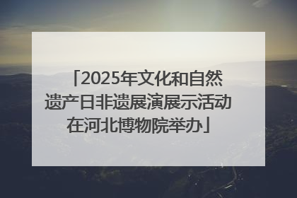 2025年文化和自然遗产日非遗展演展示活动在河北博物院举办
