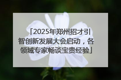 2025年郑州招才引智创新发展大会启动，各领域专家畅谈宝贵经验