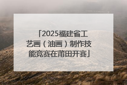 2025福建省工艺画（油画）制作技能竞赛在莆田开赛
