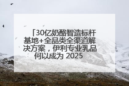 30亿奶酪智造标杆基地+全品类全渠道解决方案，伊利专业乳品何以成为 2025 焙烤展 MV