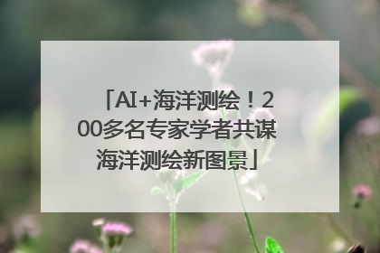 AI+海洋测绘！200多名专家学者共谋海洋测绘新图景